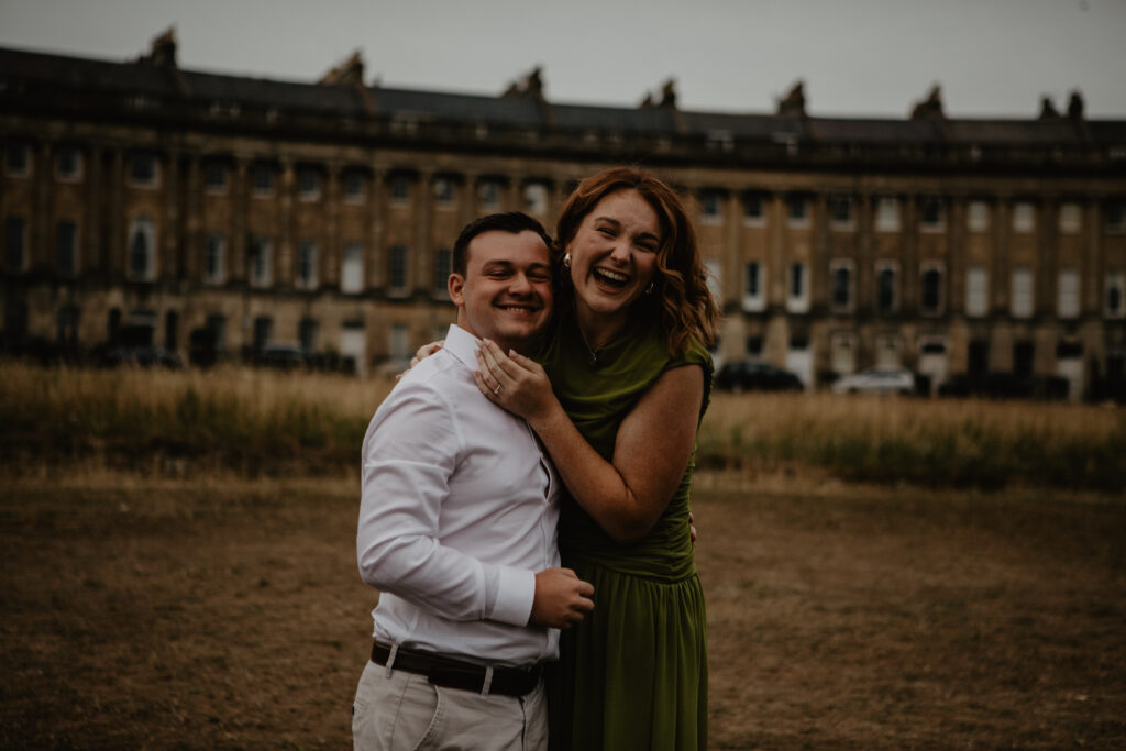a couple during a proposal photoshoot