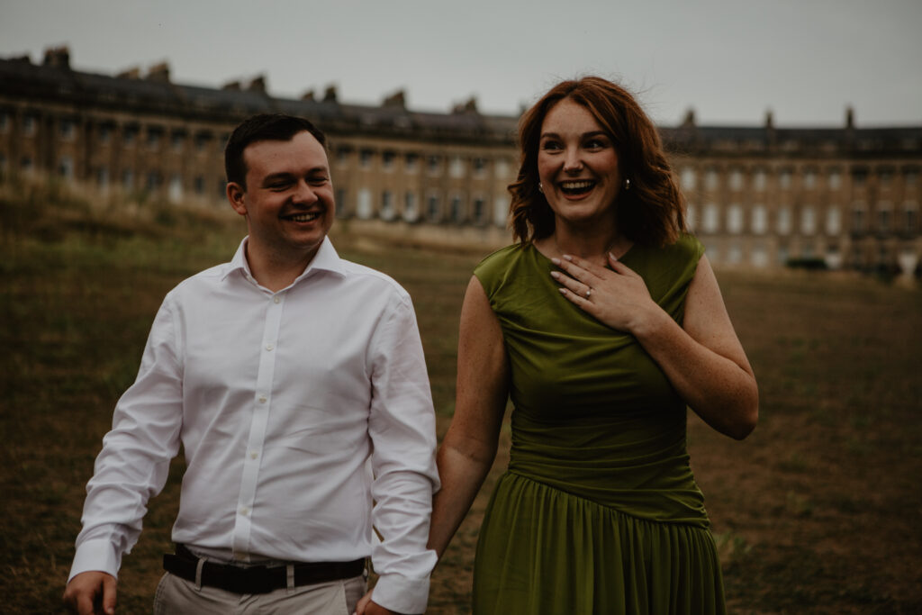 a couple during a proposal photoshoot