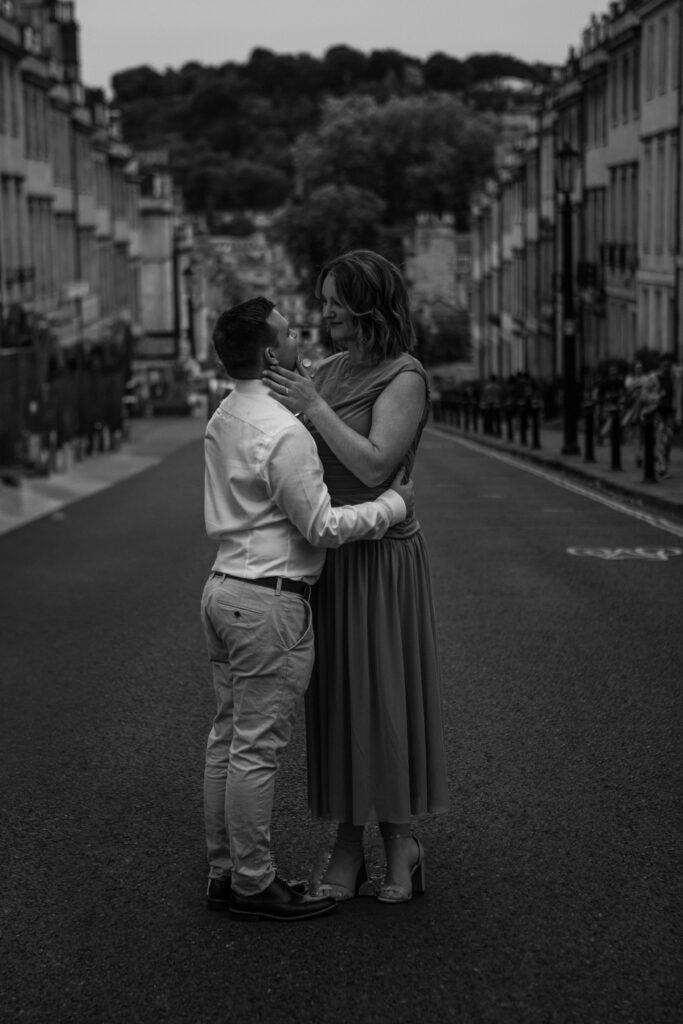 a couple during a proposal photoshoot